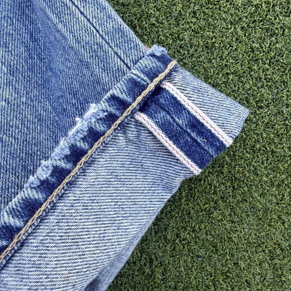 John Elliott Selvedge Splatter Paint Distressed Jeans  Size 32x32 Made in Japan